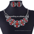 Ensemble de bijoux collier en perles de corail élégant de haute qualité